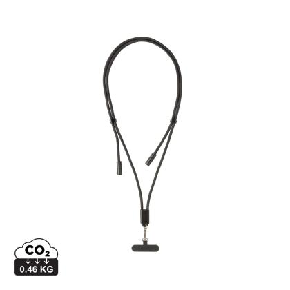 LoopAmp RCS RPET adjustable phone cord with 60W cable