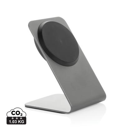 Terra aluminium 15W magnetic wireless charging phone stand