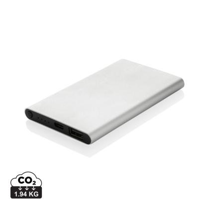 RCS recycled plastic/aluminium 4000mah powerbank with type C