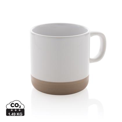 Glazed ceramic mug 360ml