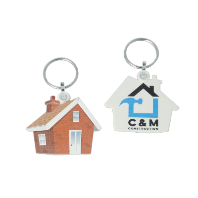 Recycled House Shaped 'FunKeys' Keyring - Image 4