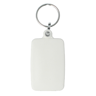 Recycled 55mm Rectangle Keyring - Image 3