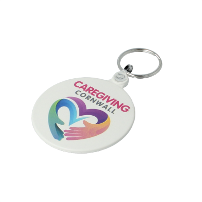 Recycled 55mm Circular Keyring - Image 2