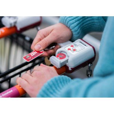 Recycled TrolleyMate Coin & Rectangle Keyring - Image 4