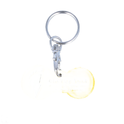 Recycled Multi Euro Trolley Stick Keyring - Image 2