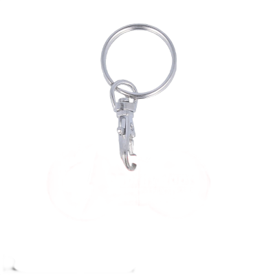 Recycled Multi Euro Trolley Stick Keyring - Image 4