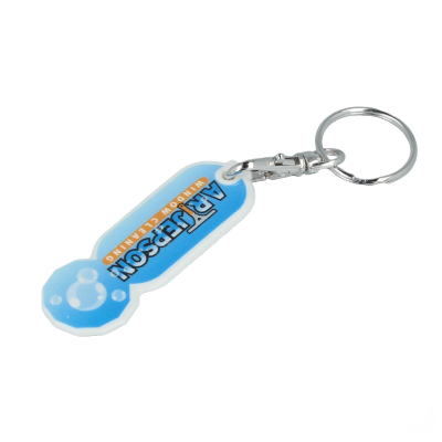 Recycled Trolley Stick Oblong Keyring - Image 3