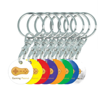 Recycled EURO Trolley Coin Keyring - Image 2