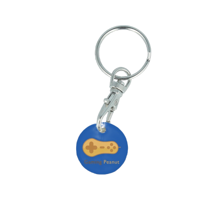 Recycled EURO Trolley Coin Keyring - Image 4