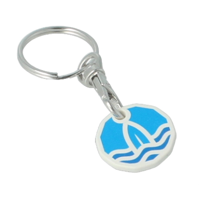 Recyced Trolley Coin Keyring - Image 3