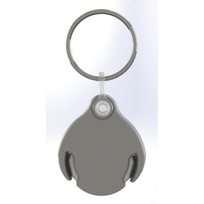 Recycled Pop Coin Lite Trolley Keyring - Image 3
