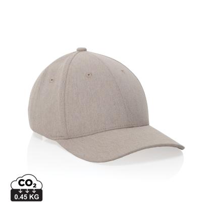 Milo AWARE™ recycled heather 6 panel cap 200gr