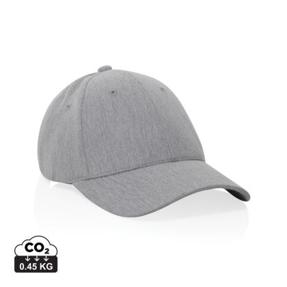 Milo AWARE™ recycled heather 6 panel cap 200gr