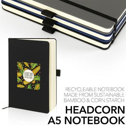 Headcorn Corn Recycled A5 Notebook - Image 3