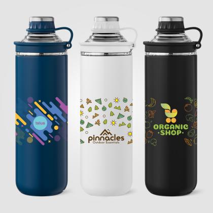 Lakeare 680ml Stainless Steel Lid Handle Bottle